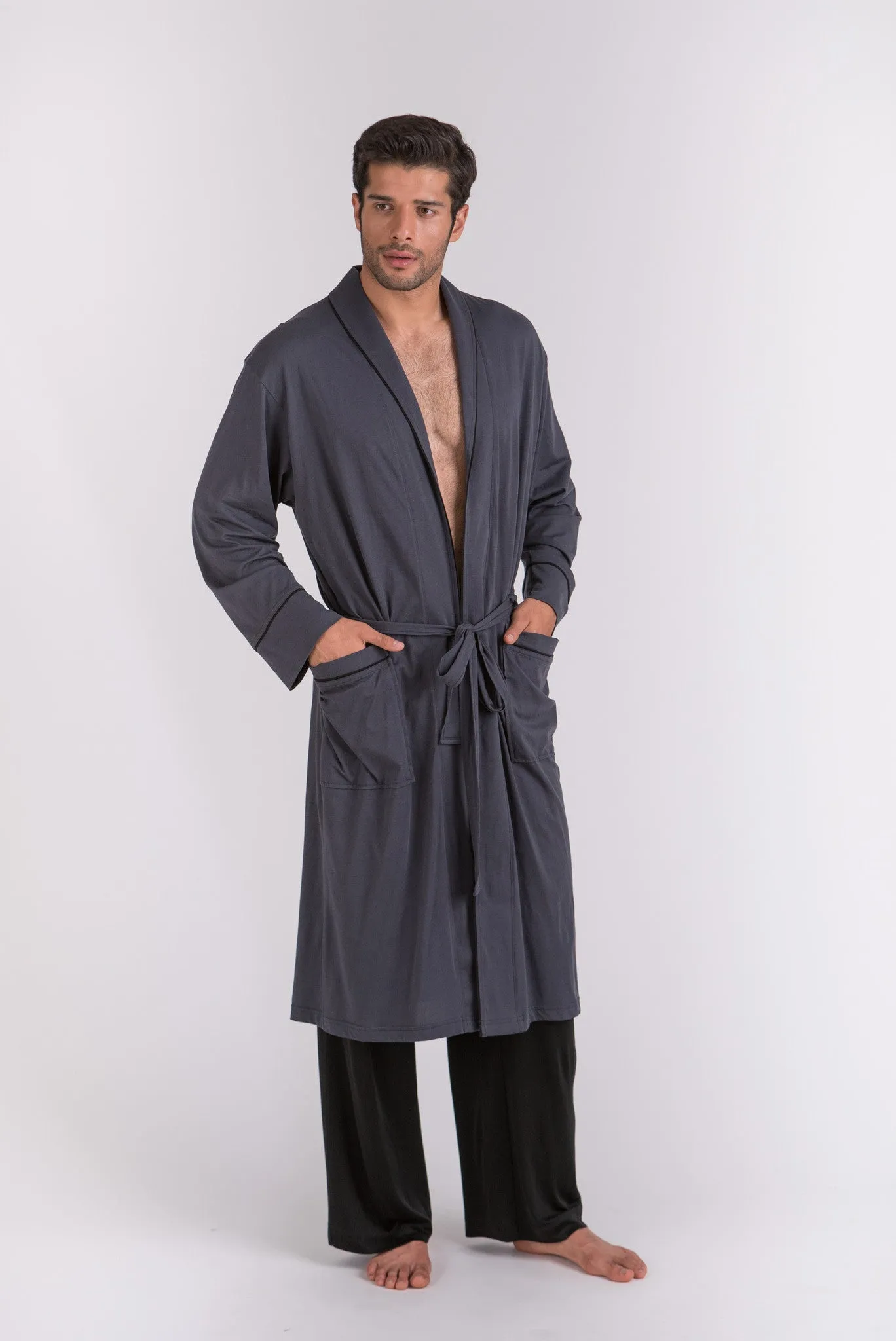 100% Peruvian Pima Cotton Ink Robe