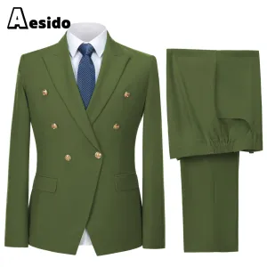 2 Piece Notch Lapel Fashion Men's Suit（Blazer Pants）