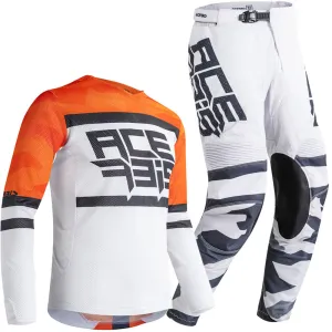 Acerbis Helios Gear Combo (Orange/White)