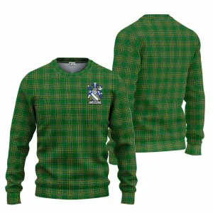 Aland Irish Clan Tartan Knitted Sweater with Coat of Arms