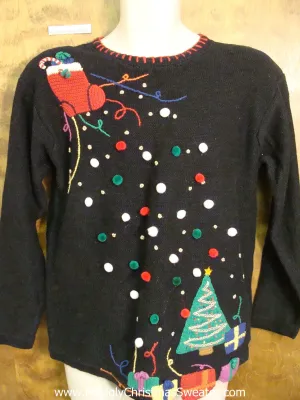 Awesome 80s Corny Christmas Sweater Pullover