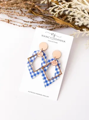 BLUE GINGHAM GEOS