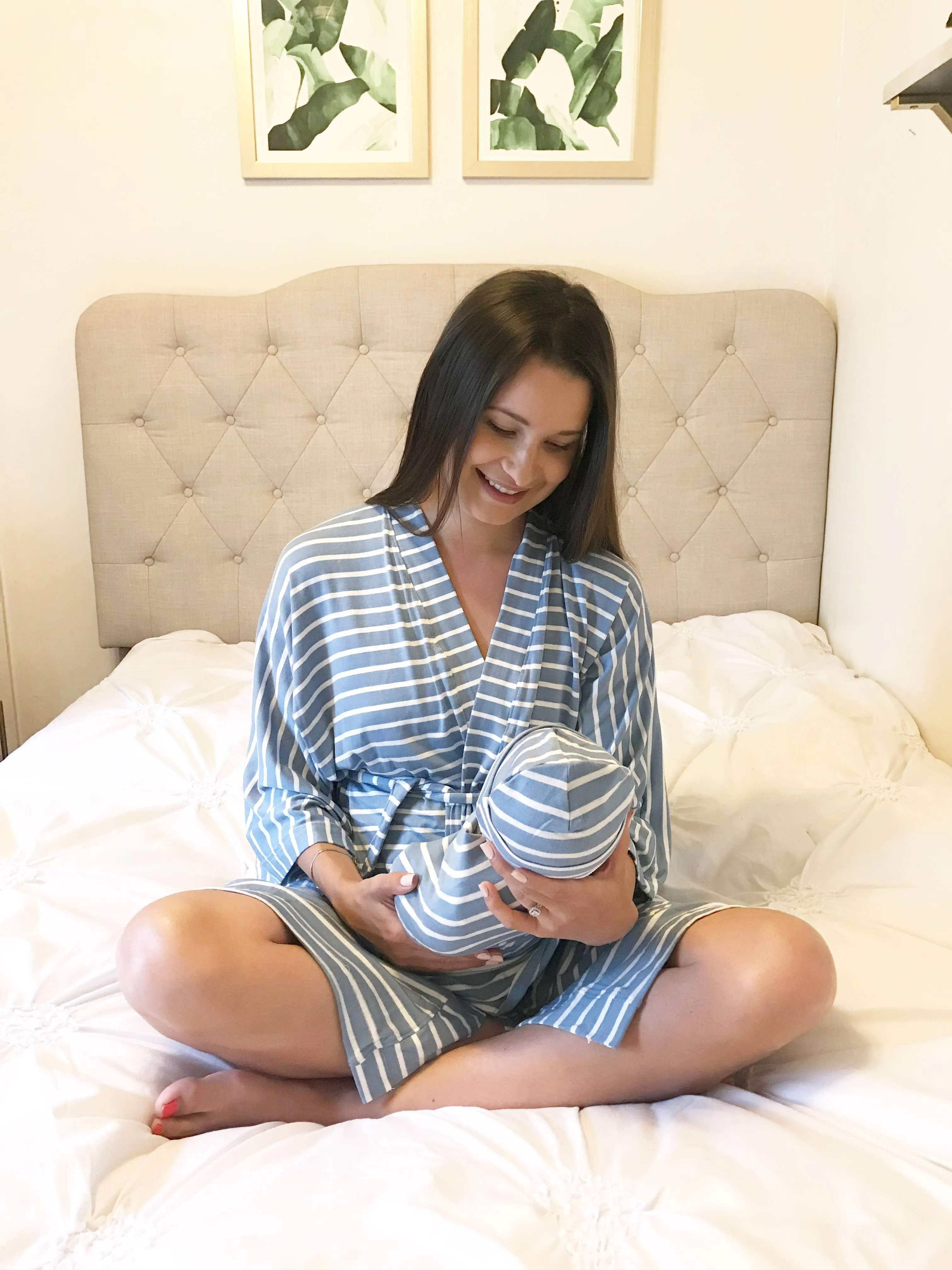 Blue Stripe Maternity 3 Piece Set