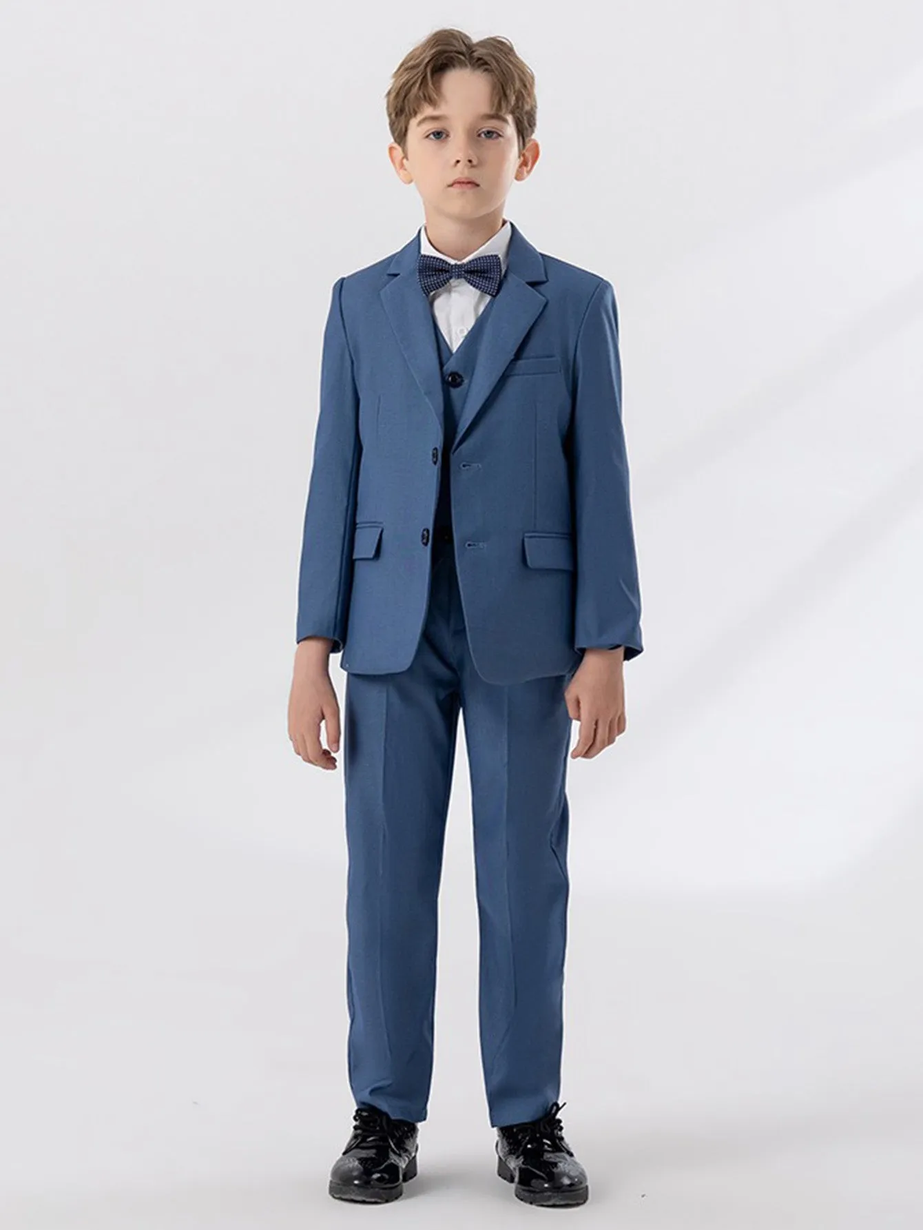 Boys' gentleman suit (shirt   jacket   vest   pants   bow tie)