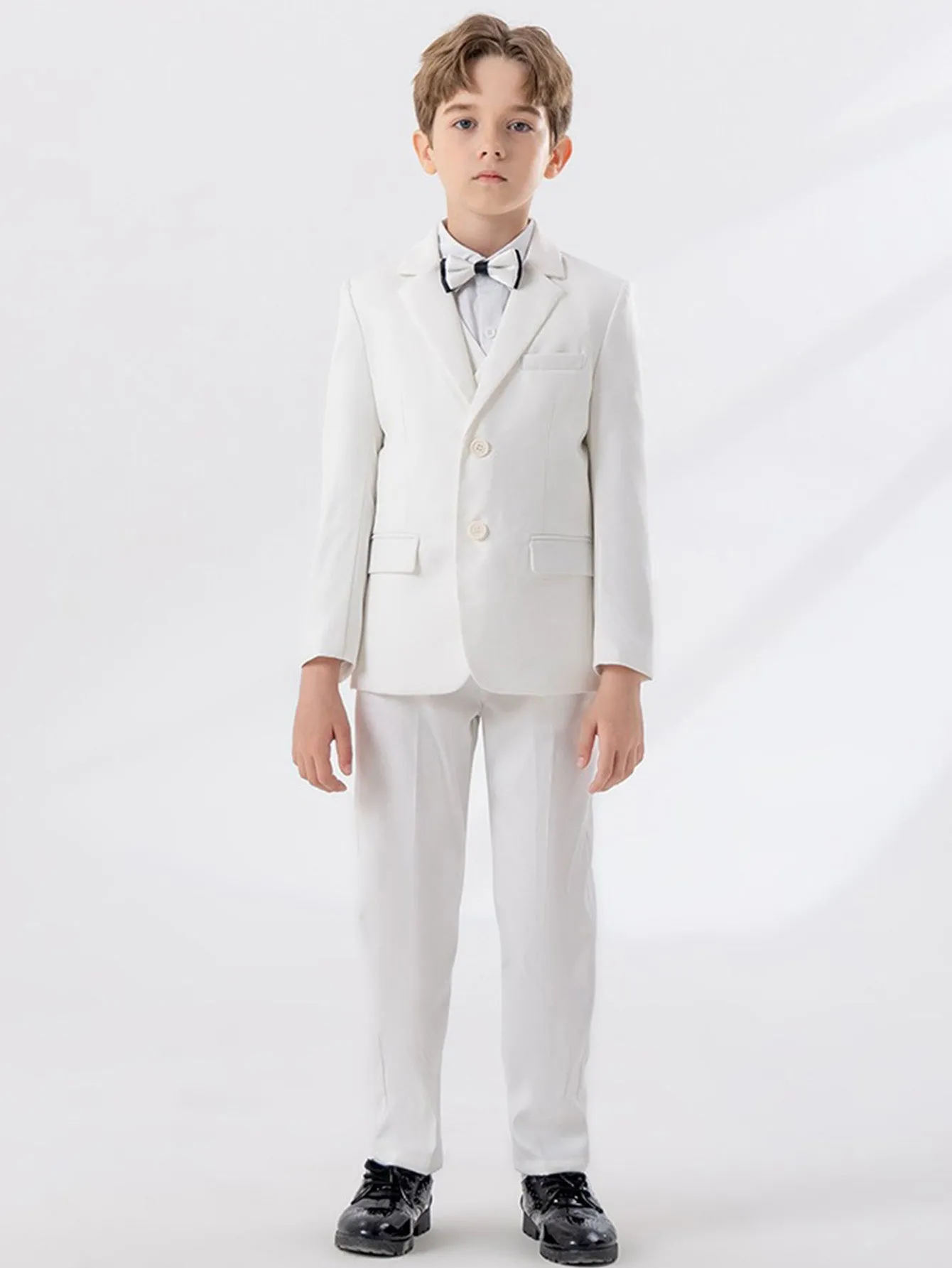 Boys' gentleman suit (shirt   jacket   vest   pants   bow tie)