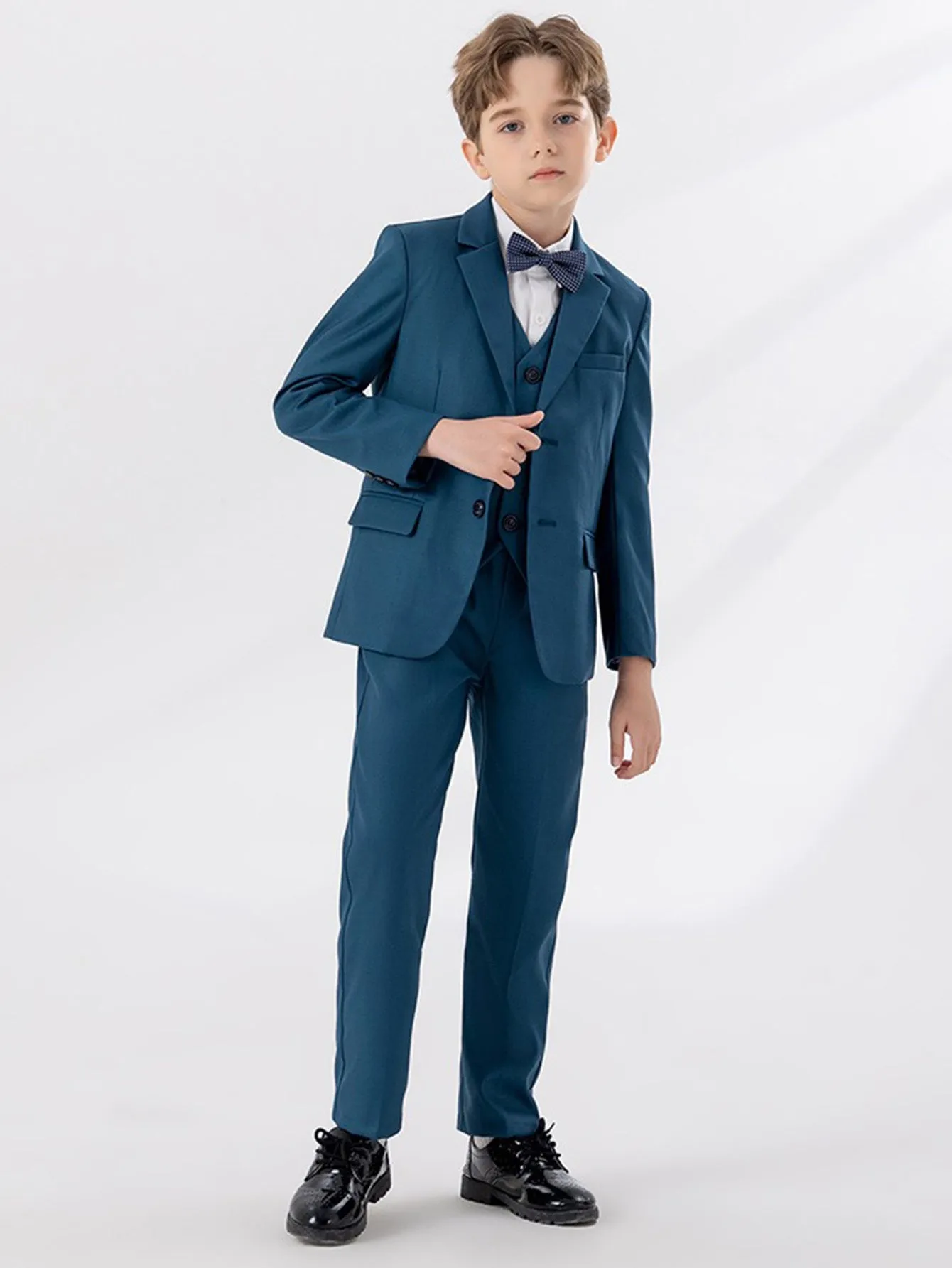 Boys' gentleman suit (shirt   jacket   vest   pants   bow tie)