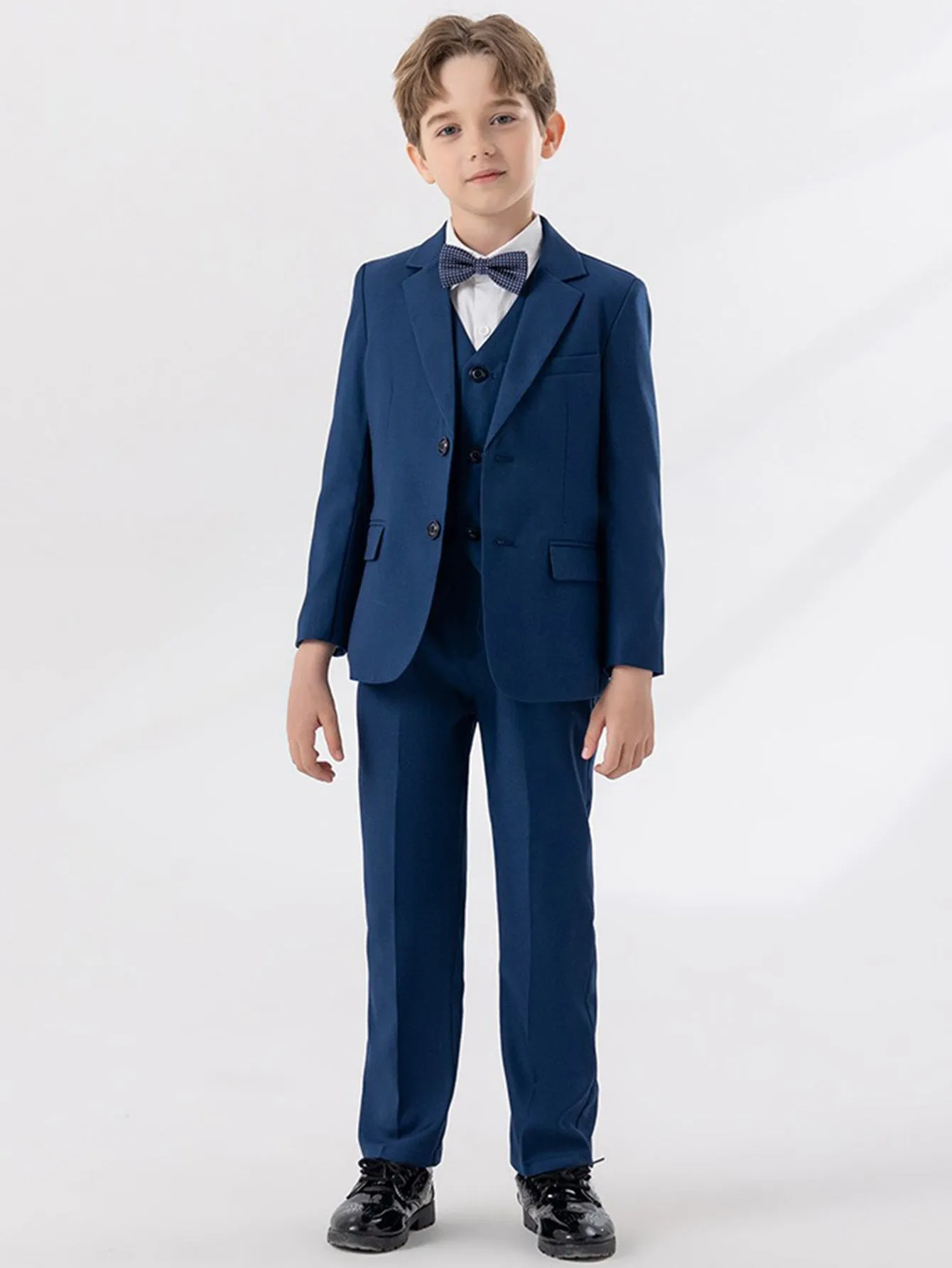 Boys' gentleman suit (shirt   jacket   vest   pants   bow tie)