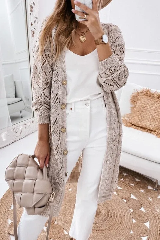 Button Front Cardigan