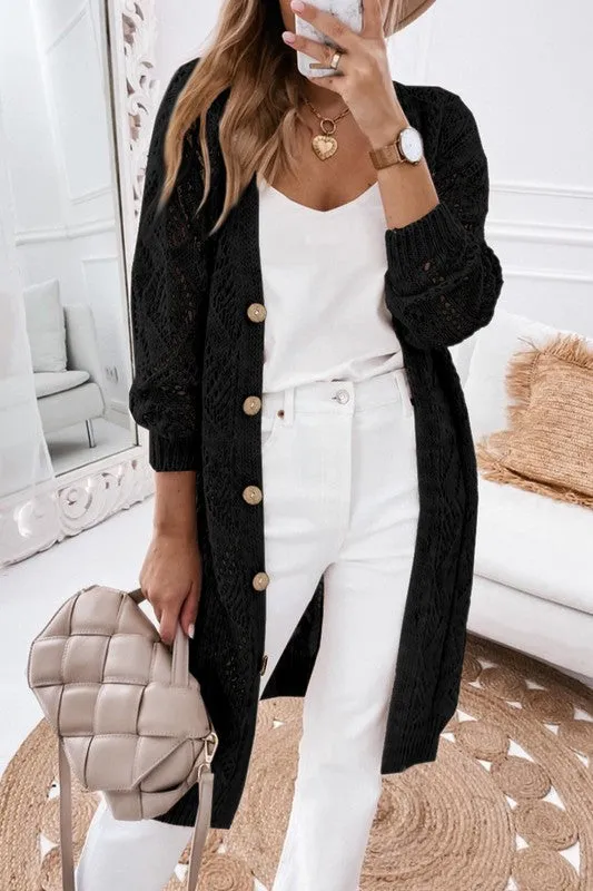 Button Front Cardigan