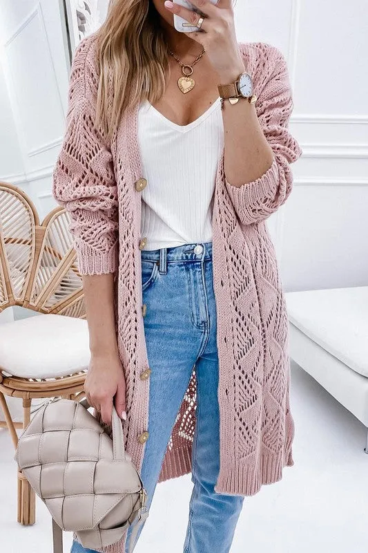 Button Front Cardigan