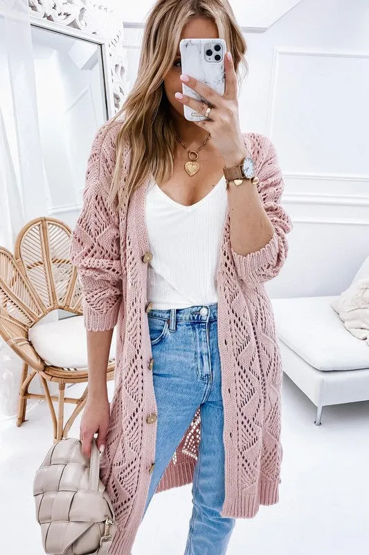 Button Front Cardigan