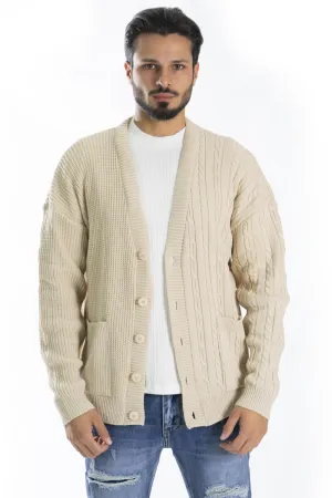 Cardigan Maglione Uomo Con Bottoni Fantasia Art. Mg126