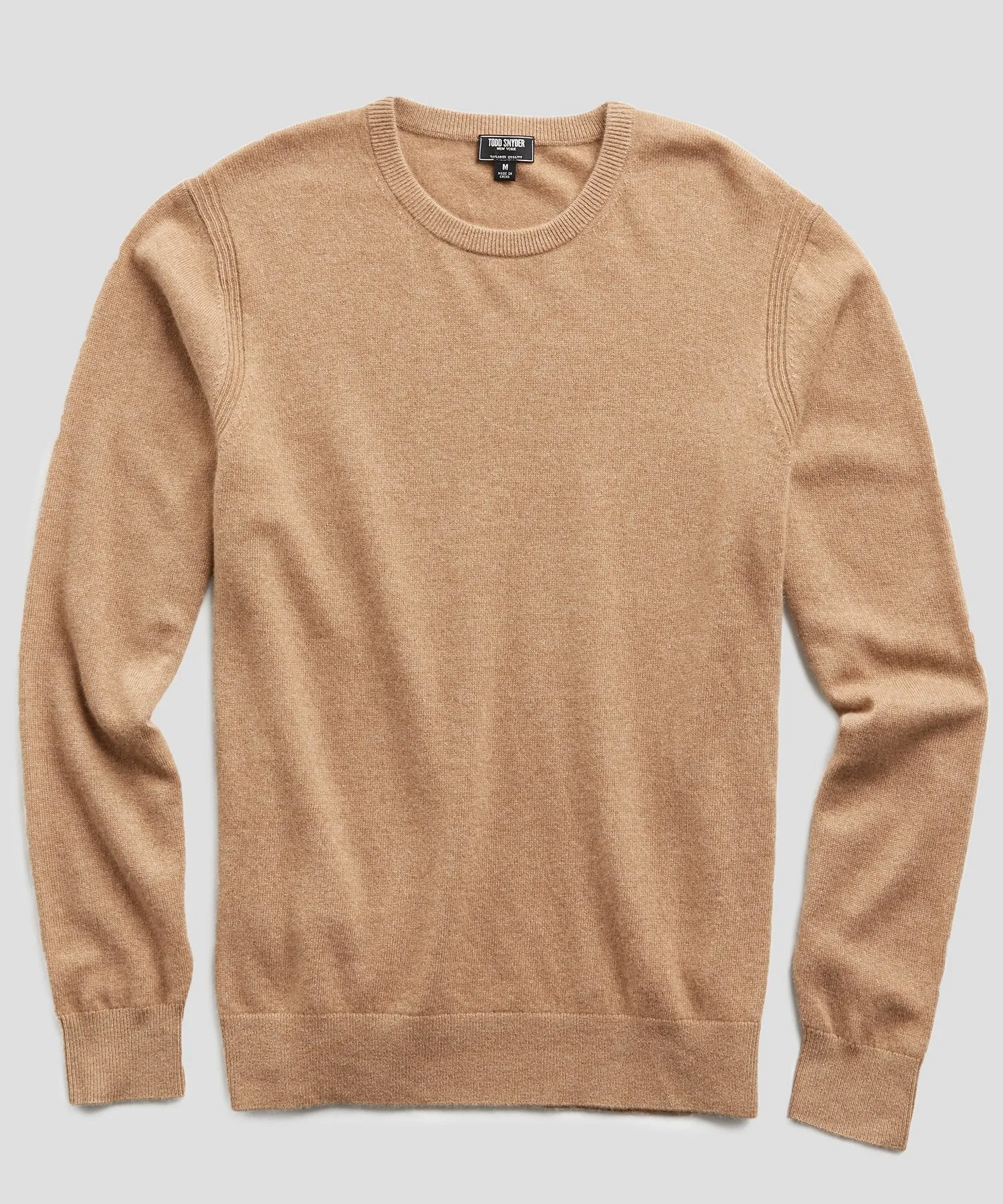 Cashmere Crewneck Sweater in Camel