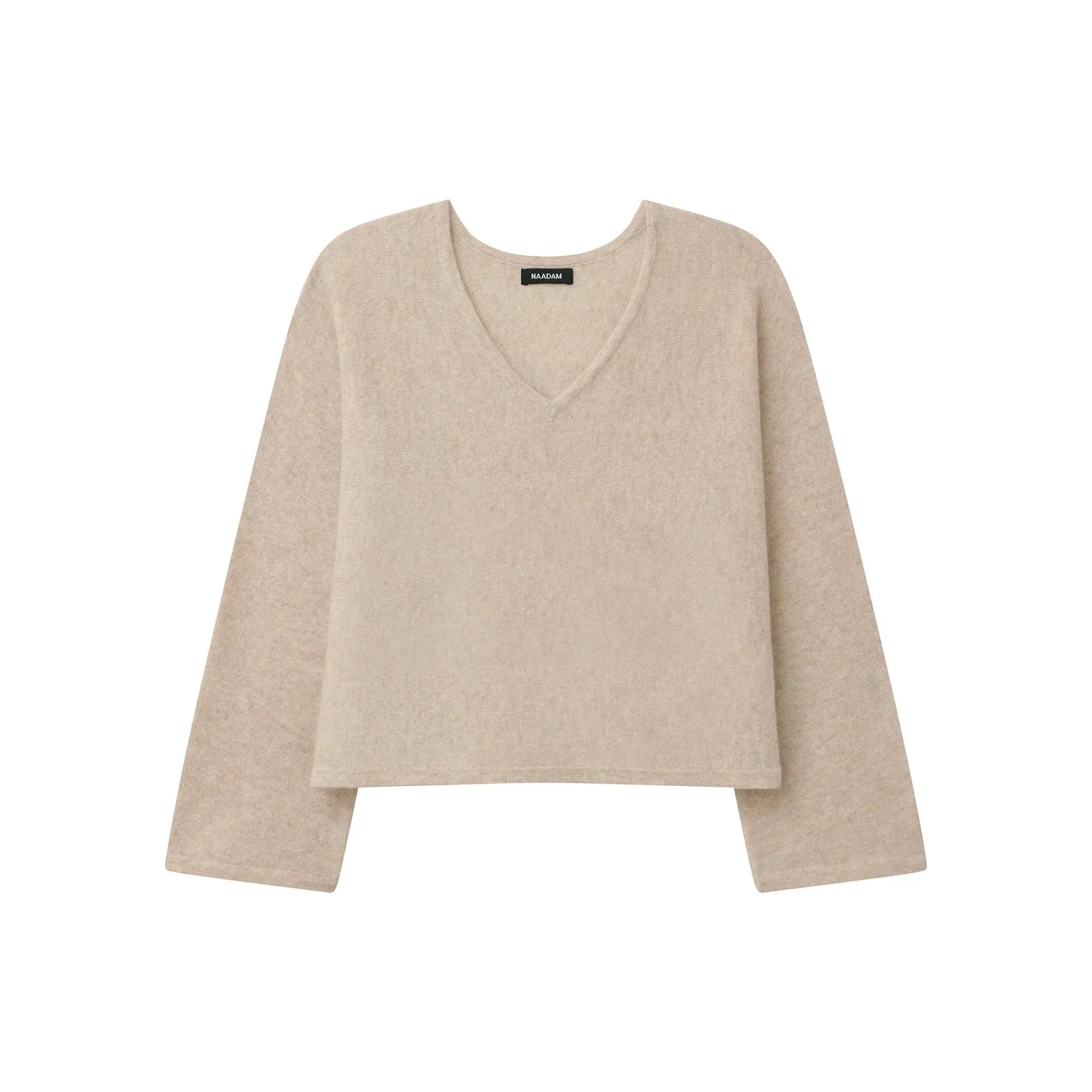 Cashmere Wide Sleeve V-Neck Sweater