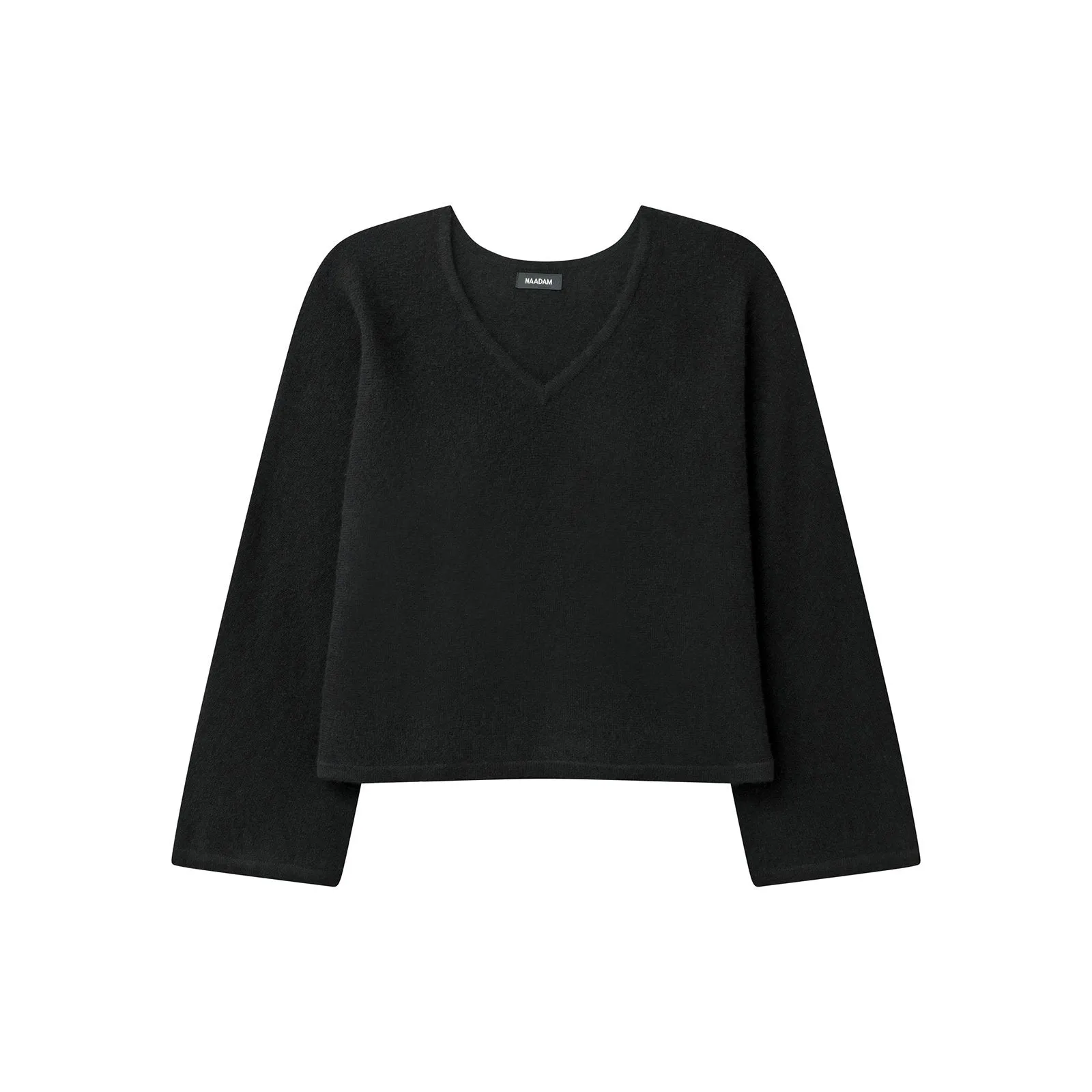 Cashmere Wide Sleeve V-Neck Sweater