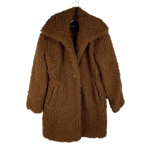 Coat Faux Fur & Sherpa By American Eagle In Brown, Size: S