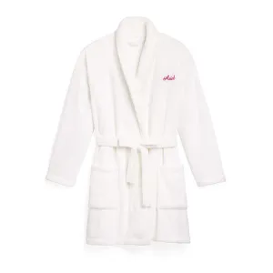 Cozy Fleece Robe - White