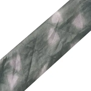 Dark Green Tie Dye Silk Chanderi Fabric