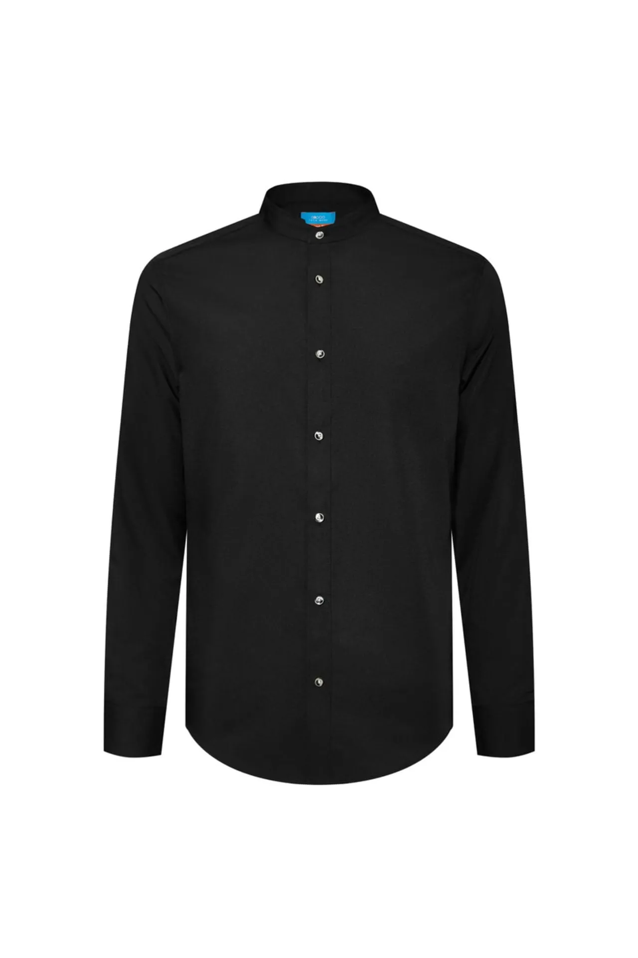 Dry Wicking Smart Fit Poplin Stand Collar Casual Shirt