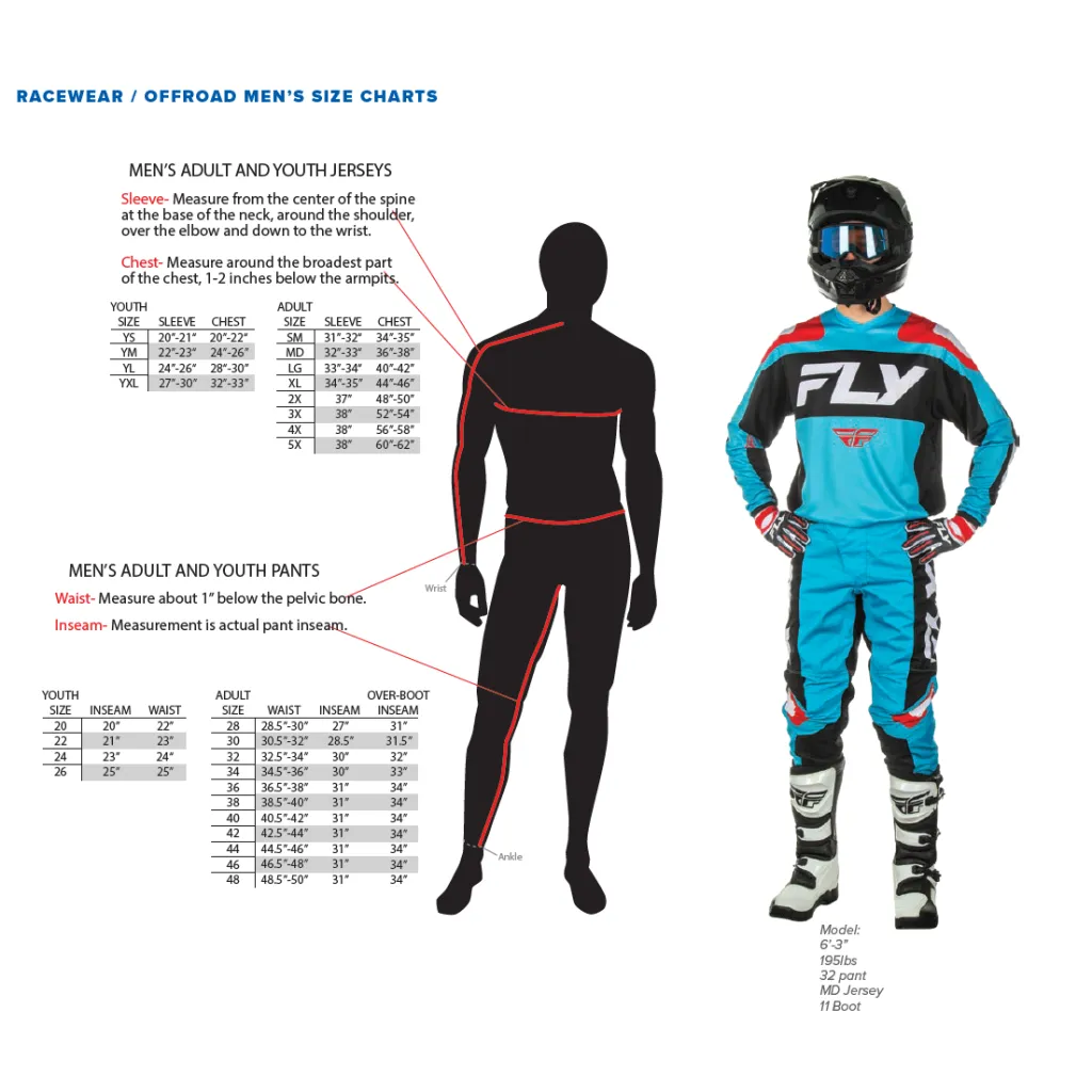 Fly Racing 2025 Evolution DST Racewear W/L/R Jersey/Pant Kit