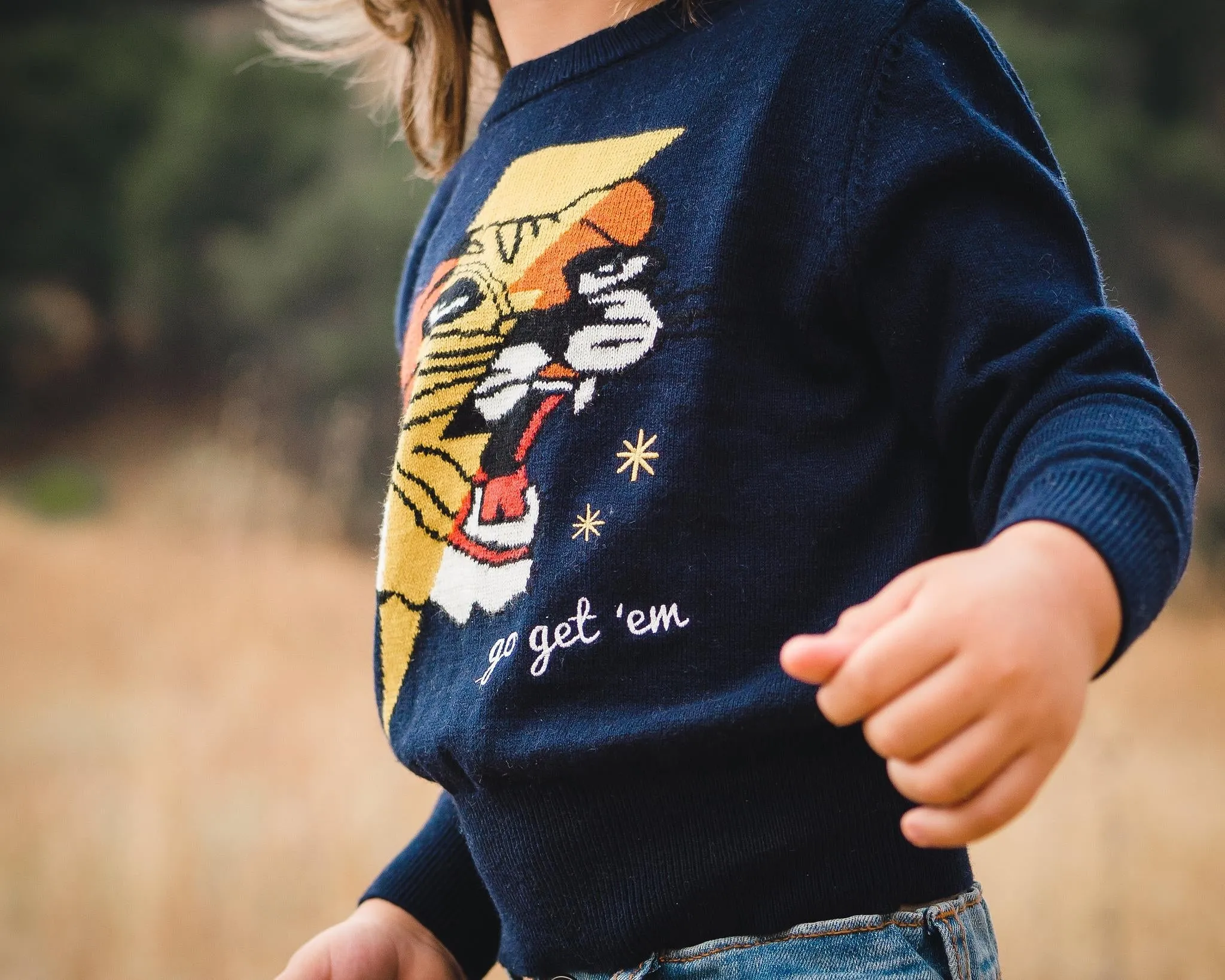 Go Get 'em Tiger Sweater Navy