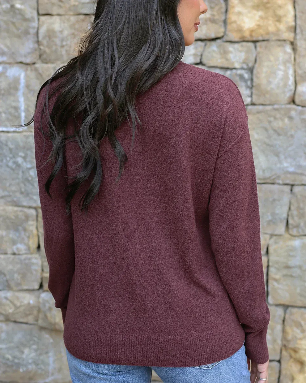 Grace & Lace Micro Bambü Lightweight Sweater - Russet