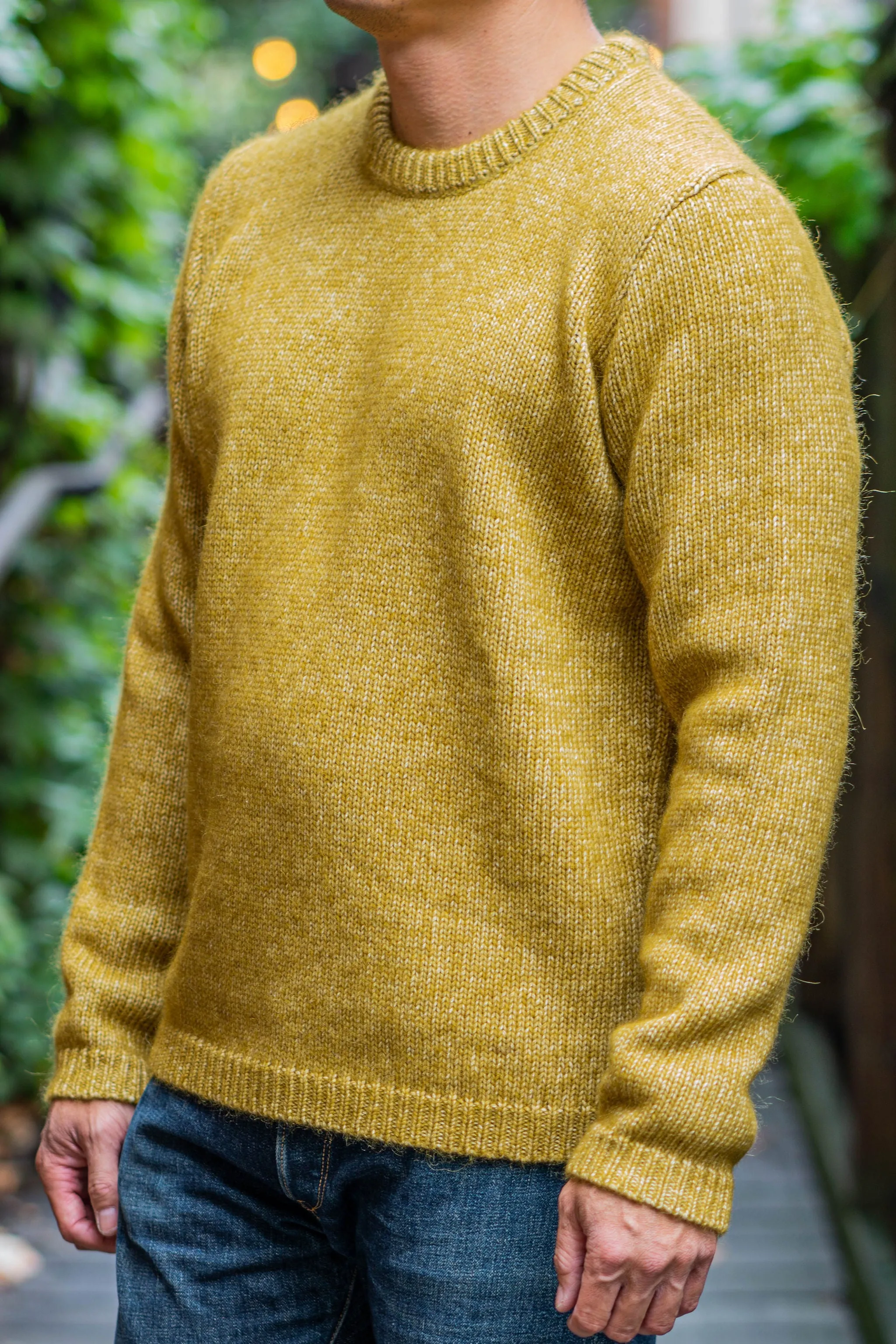 Hansen Garments Eske Crew Neck Sweater - Gold