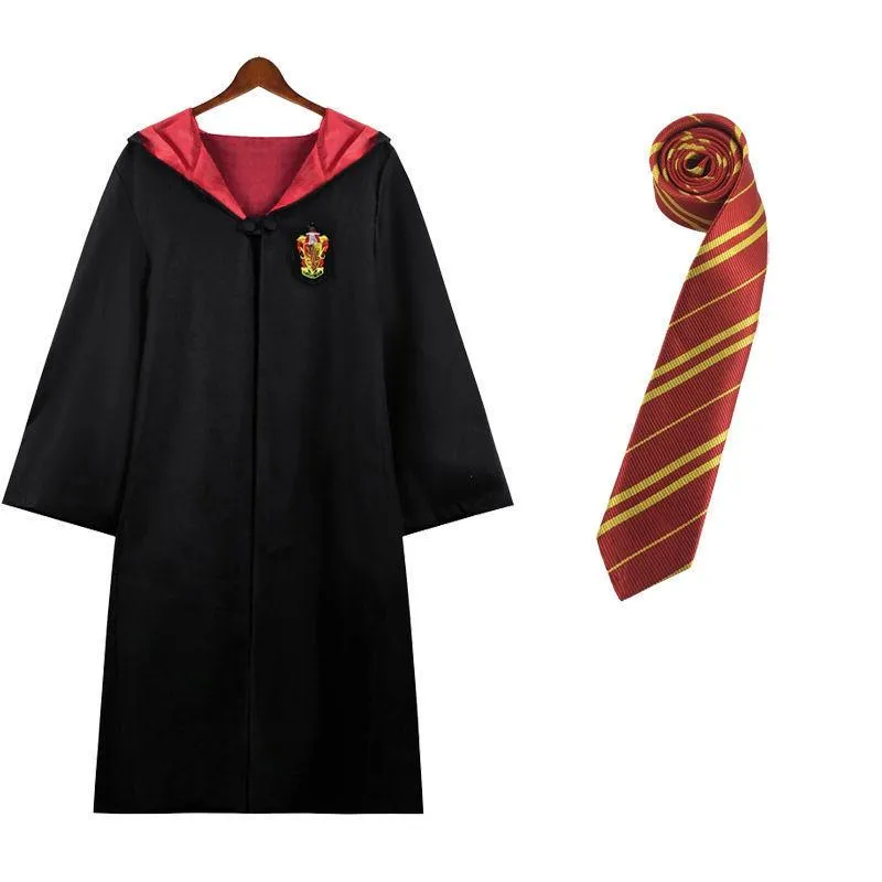 Harry Potter House Robes & Ties Cosplay Complete Set