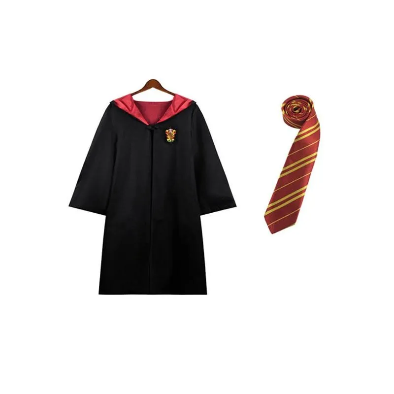 Harry Potter House Robes & Ties Cosplay Complete Set