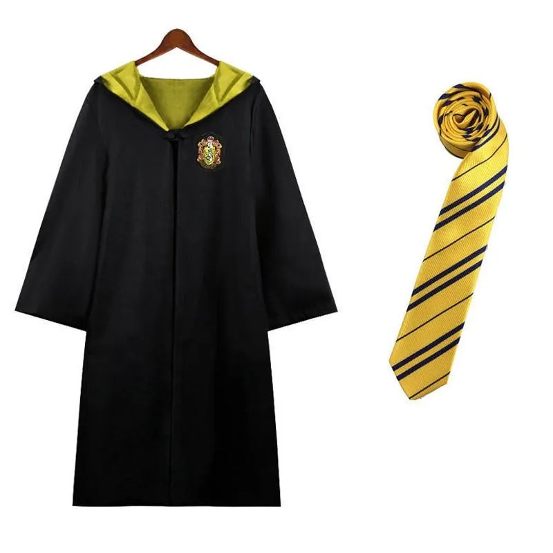 Harry Potter House Robes & Ties Cosplay Complete Set