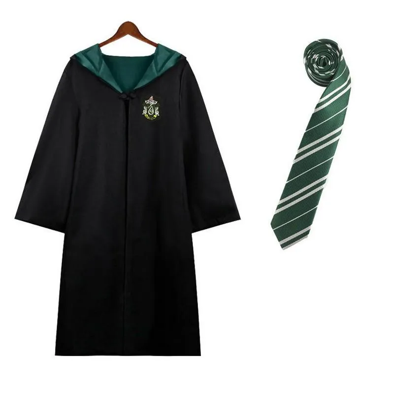 Harry Potter House Robes & Ties Cosplay Complete Set