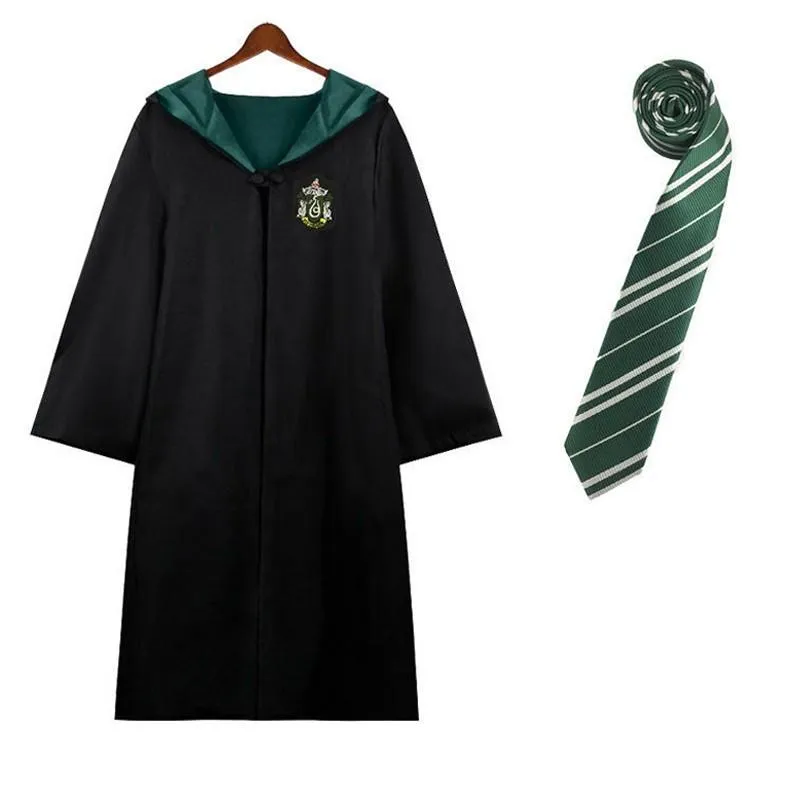 Harry Potter House Robes & Ties Cosplay Complete Set