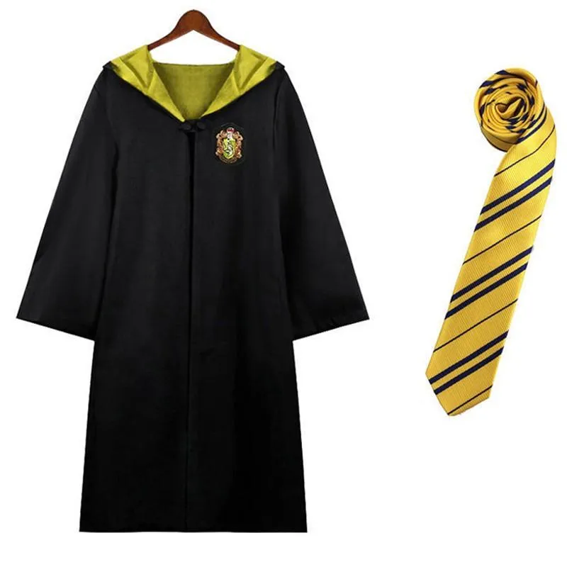 Harry Potter House Robes & Ties Cosplay Complete Set