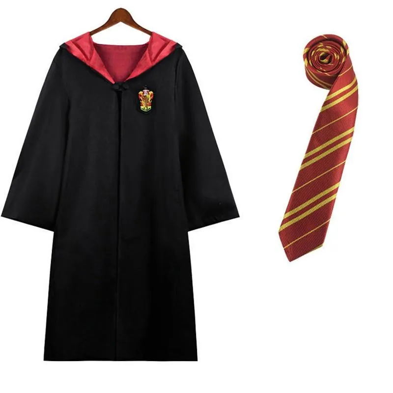 Harry Potter House Robes & Ties Cosplay Complete Set