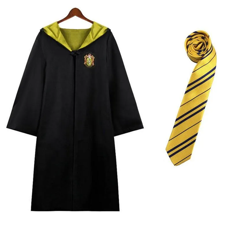 Harry Potter House Robes & Ties Cosplay Complete Set