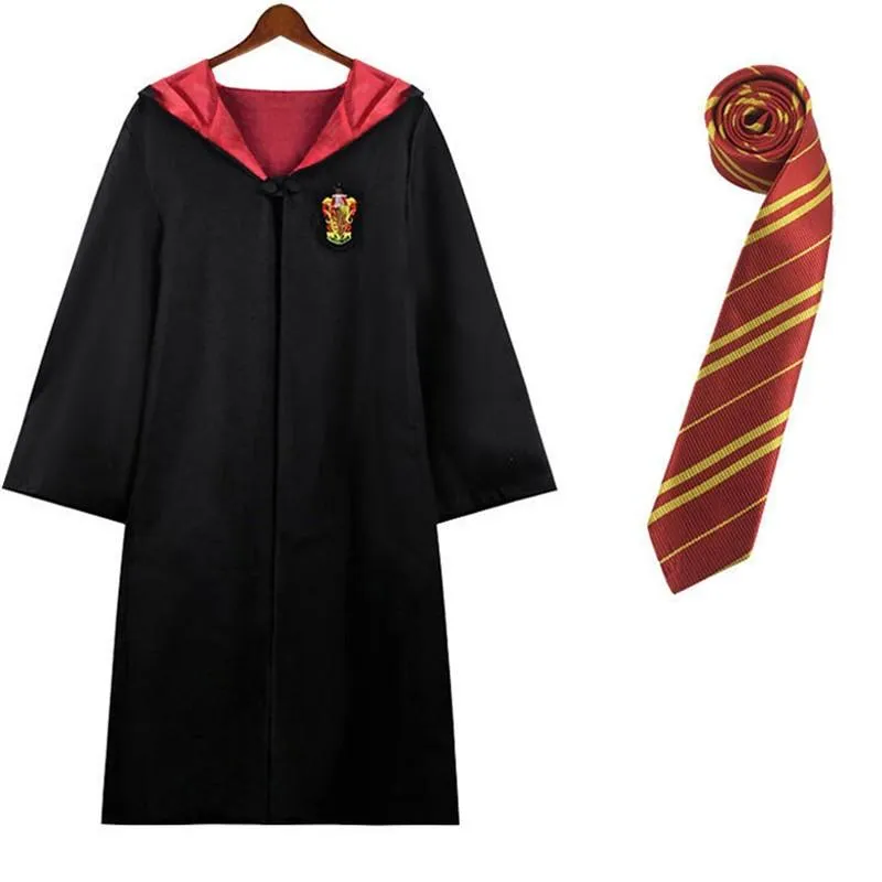 Harry Potter House Robes & Ties Cosplay Complete Set