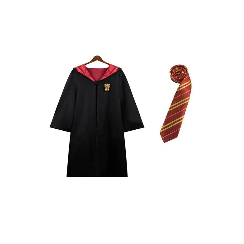 Harry Potter House Robes & Ties Cosplay Complete Set