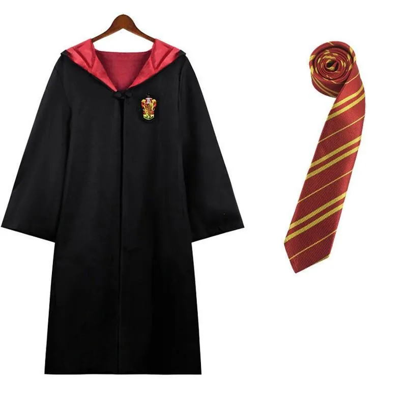 Harry Potter House Robes & Ties Cosplay Complete Set