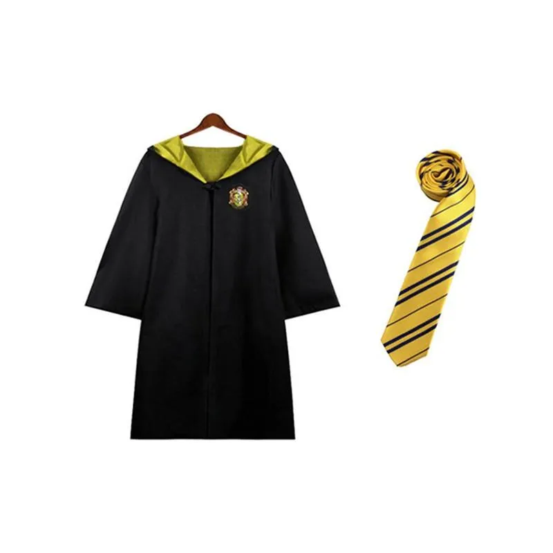 Harry Potter House Robes & Ties Cosplay Complete Set