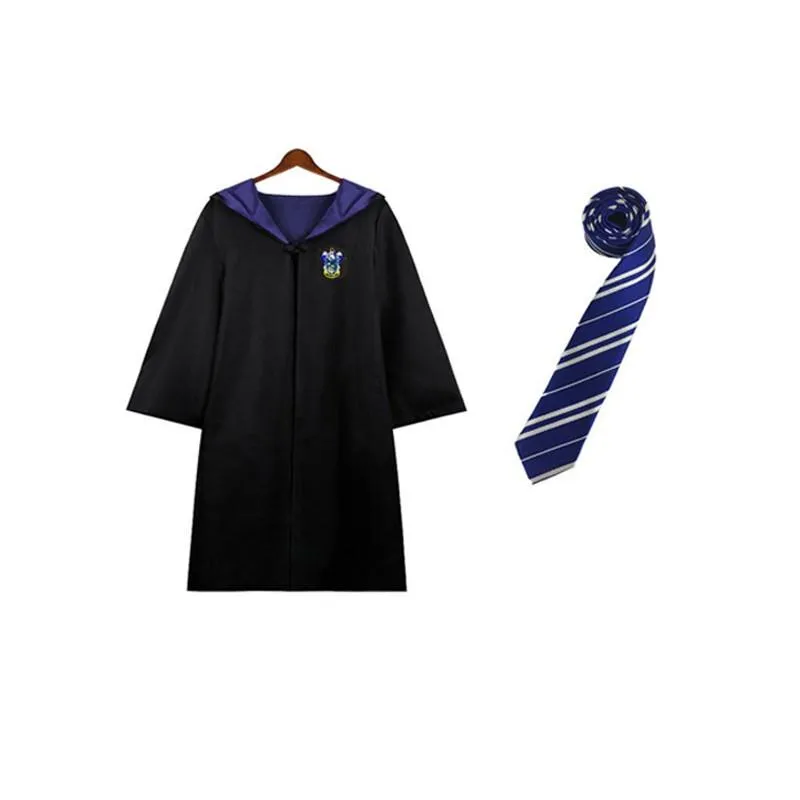 Harry Potter House Robes & Ties Cosplay Complete Set