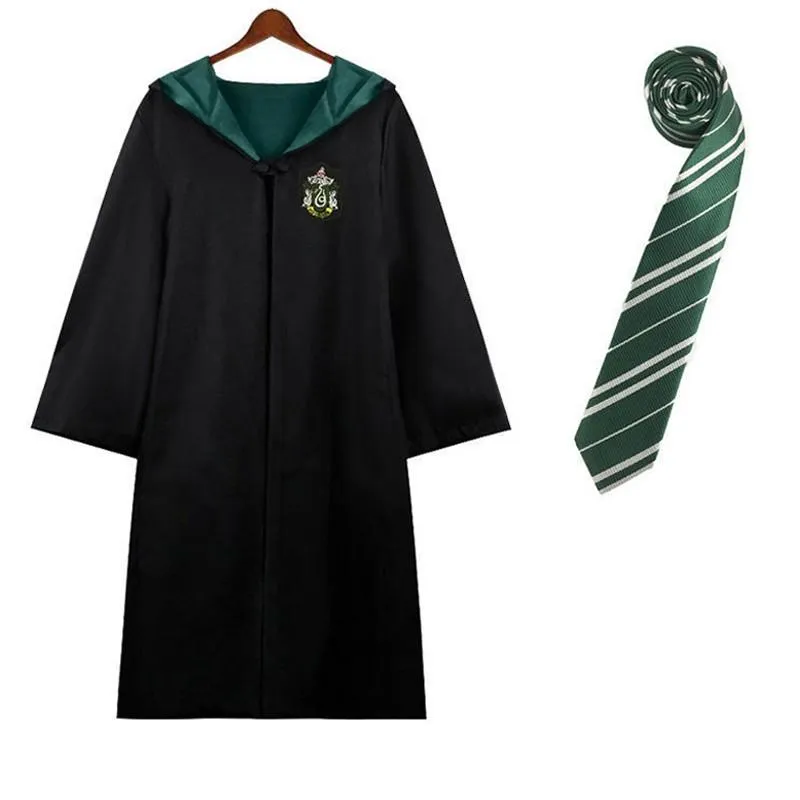 Harry Potter House Robes & Ties Cosplay Complete Set