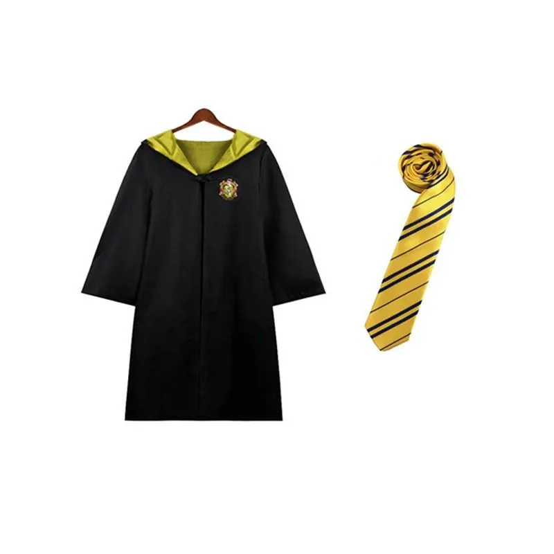 Harry Potter House Robes & Ties Cosplay Complete Set