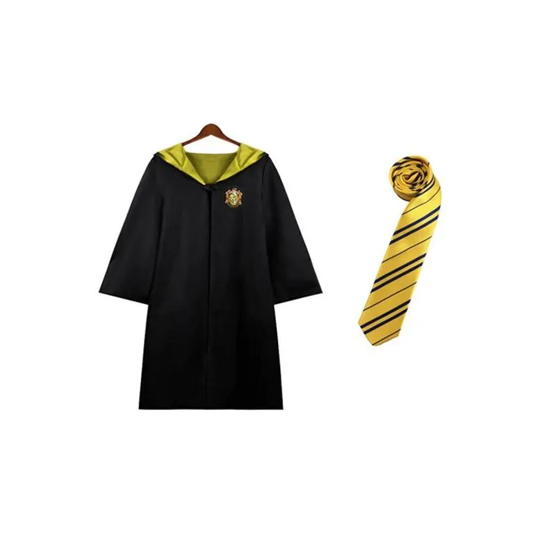 Harry Potter House Robes & Ties Cosplay Complete Set