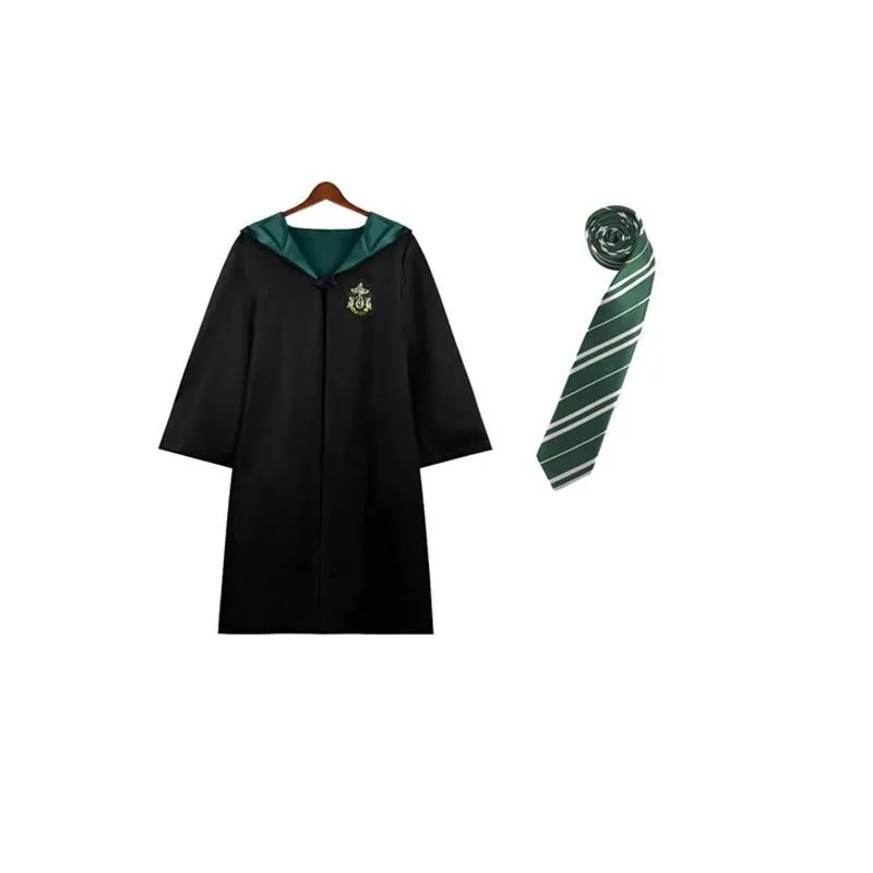 Harry Potter House Robes & Ties Cosplay Complete Set