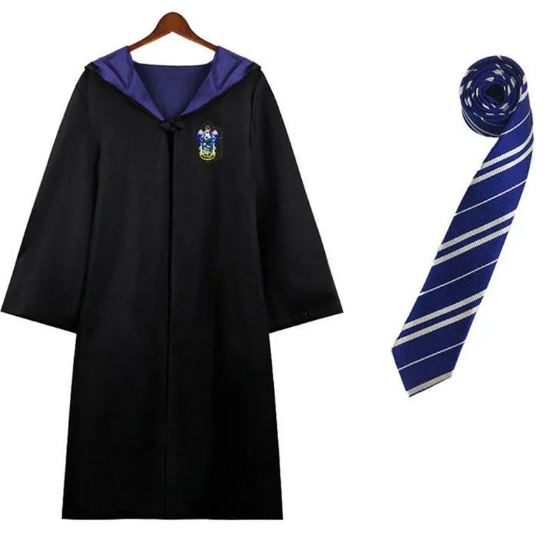 Harry Potter House Robes & Ties Cosplay Complete Set