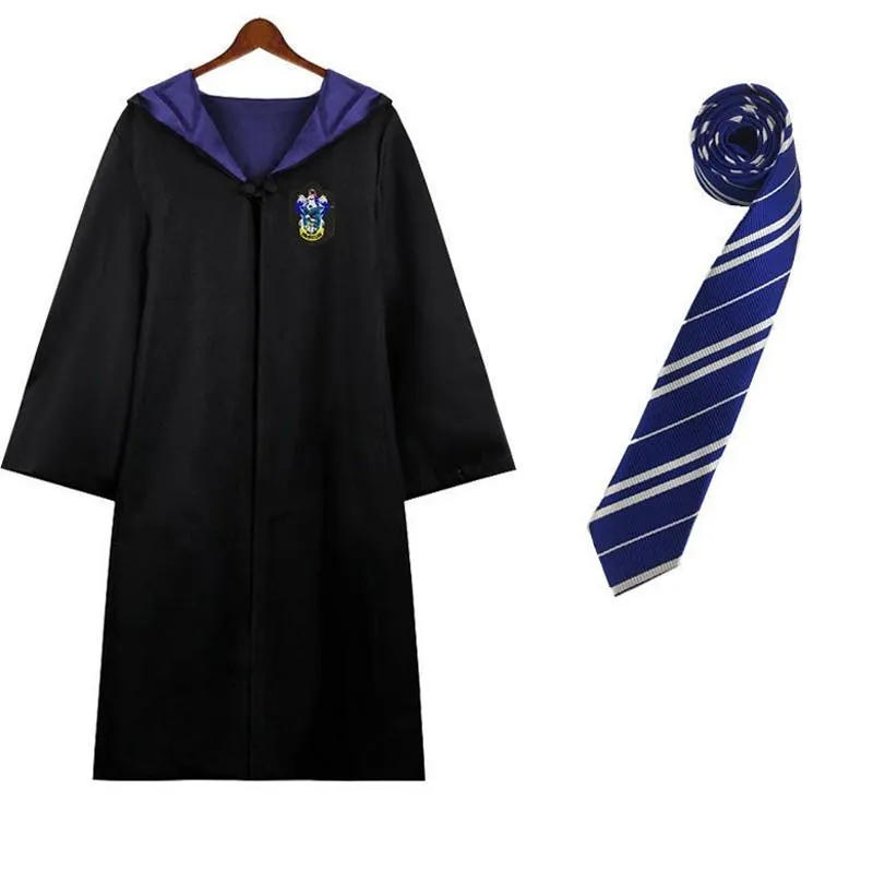 Harry Potter House Robes & Ties Cosplay Complete Set