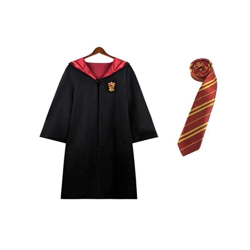 Harry Potter House Robes & Ties Cosplay Complete Set