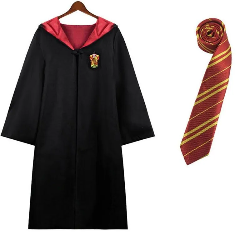 Harry Potter House Robes & Ties Cosplay Complete Set