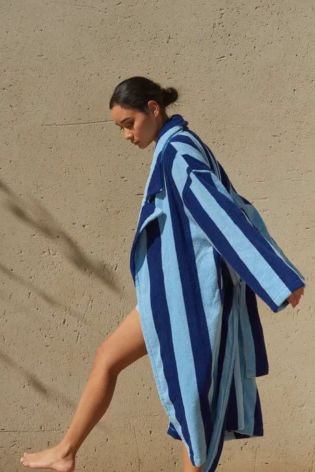 HOMMEY ROBE | Blueberry stripes