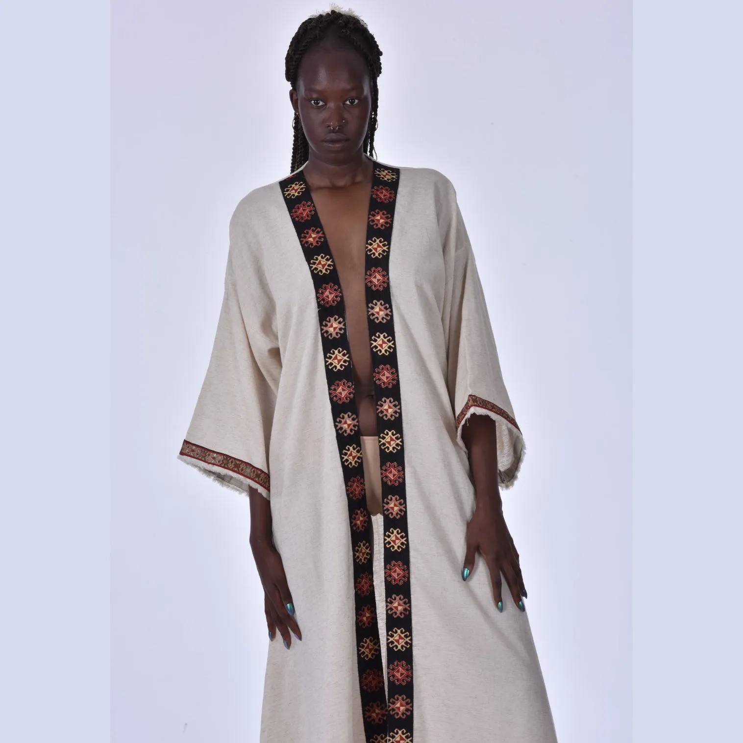 Kaftan Kimono Hand Made Borders